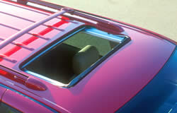 Optional power sunroof with tilt